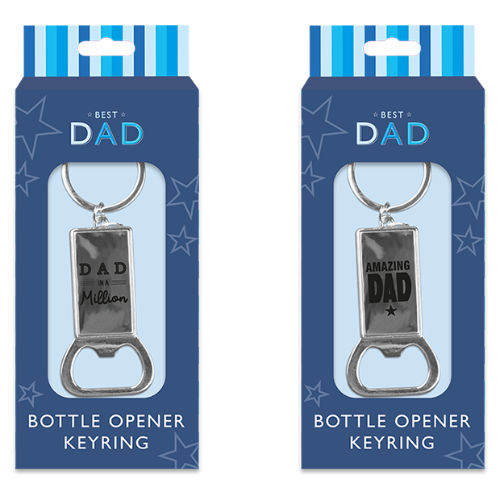 FATHERS DAY METAL KEYRING BOTTLE OPENER