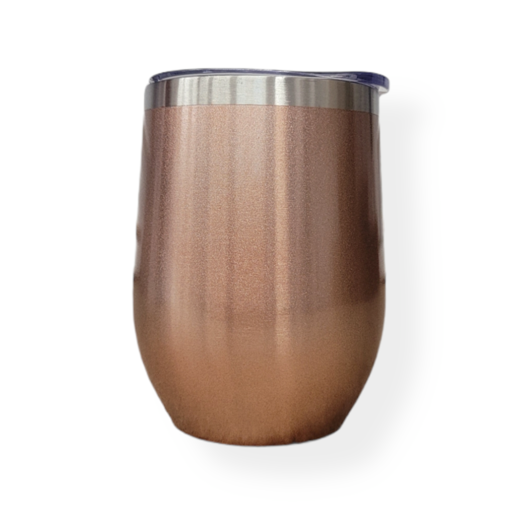 Metalic Copper 12oz Double Wall Thermos Cup Mug The Blanks