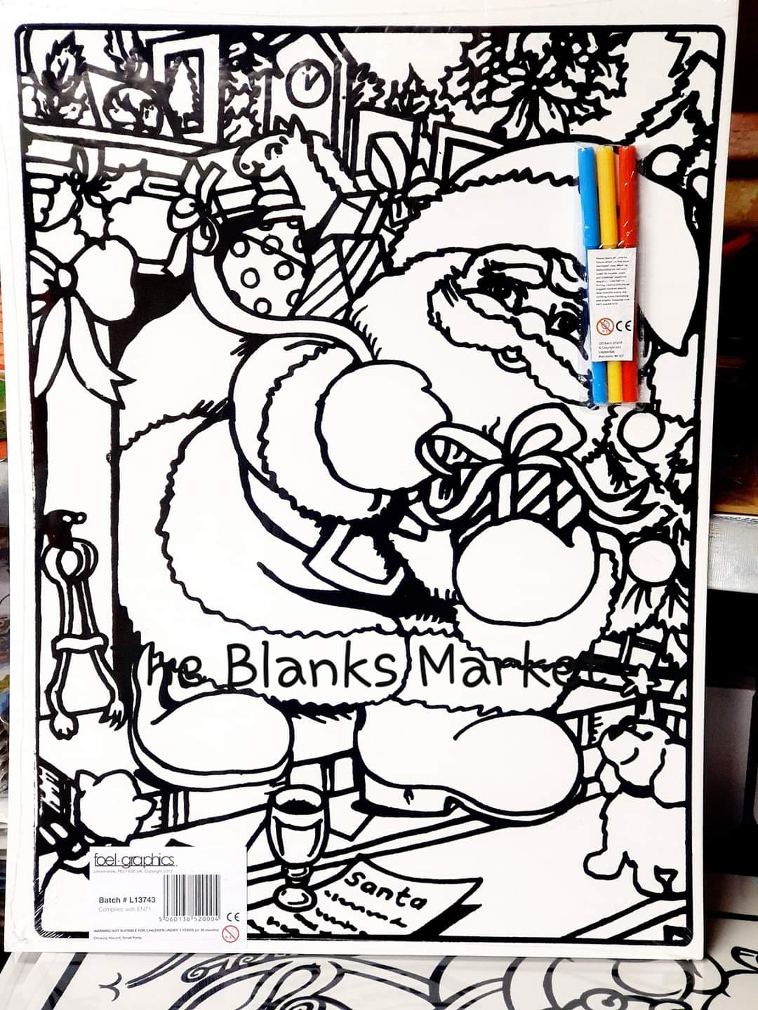 Christmas large colouring board