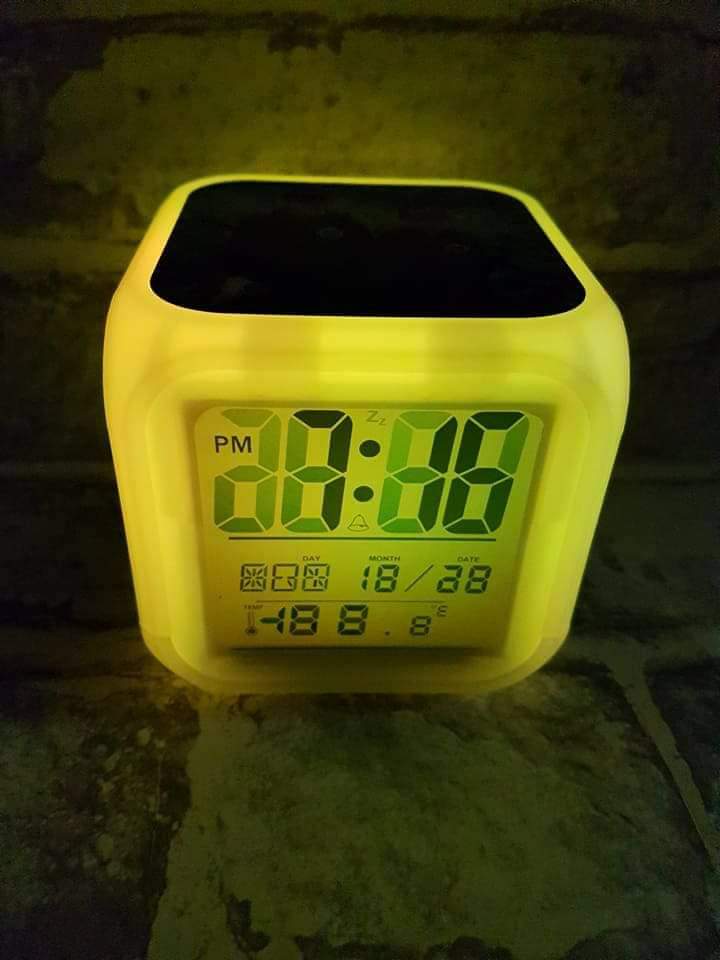 Digital Alarm Clock with sublimation Printable Inserts