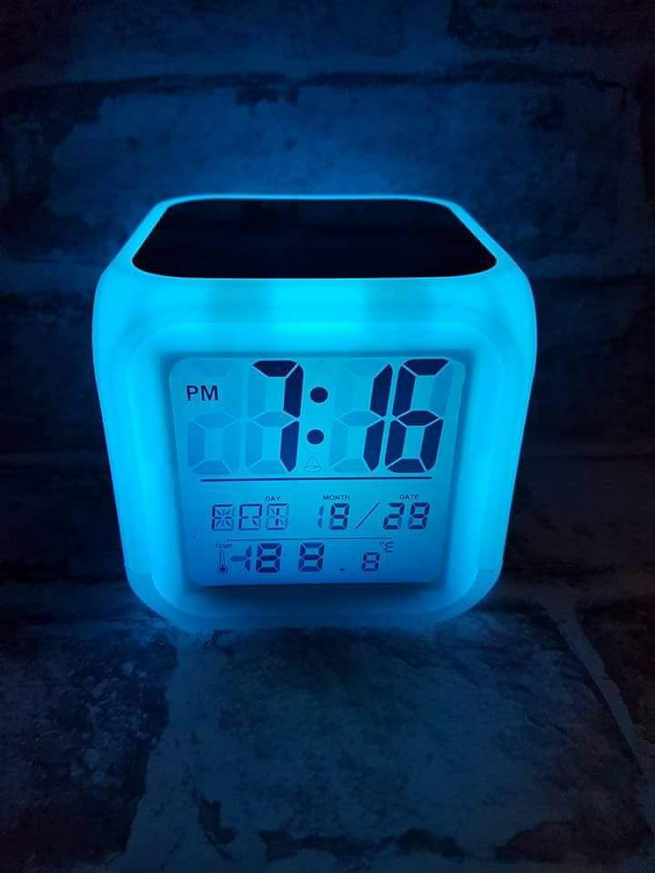 Digital Alarm Clock with sublimation Printable Inserts