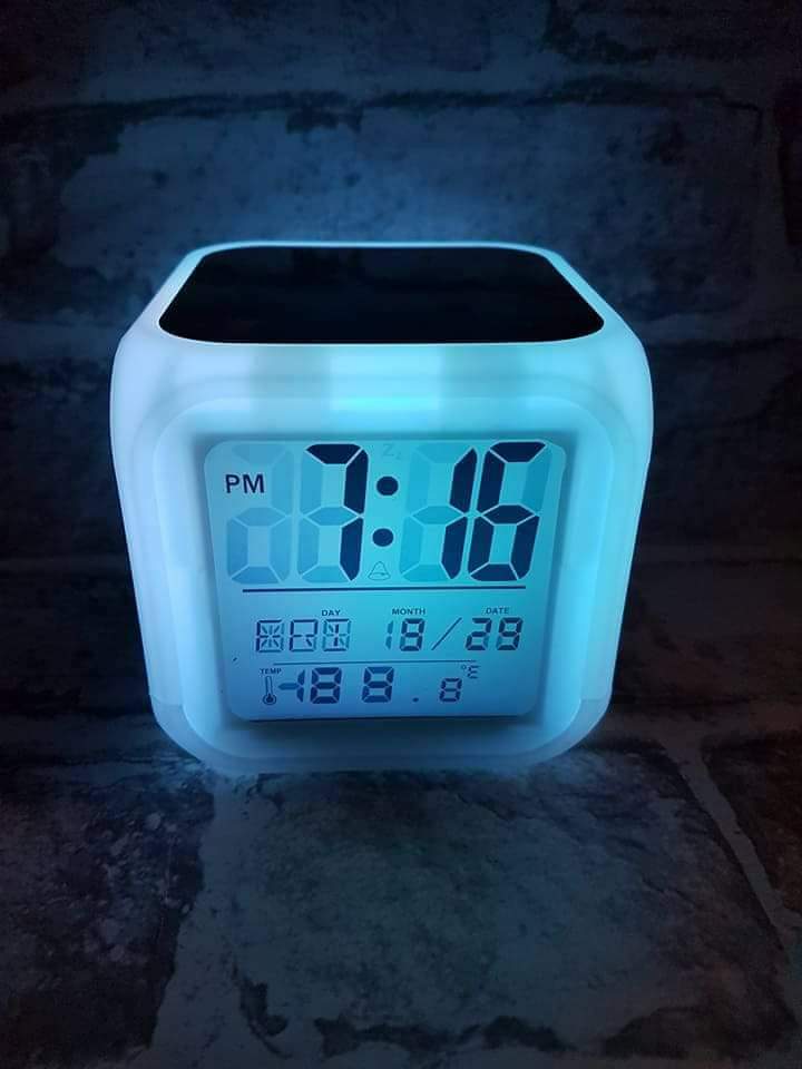 Digital Alarm Clock with sublimation Printable Inserts