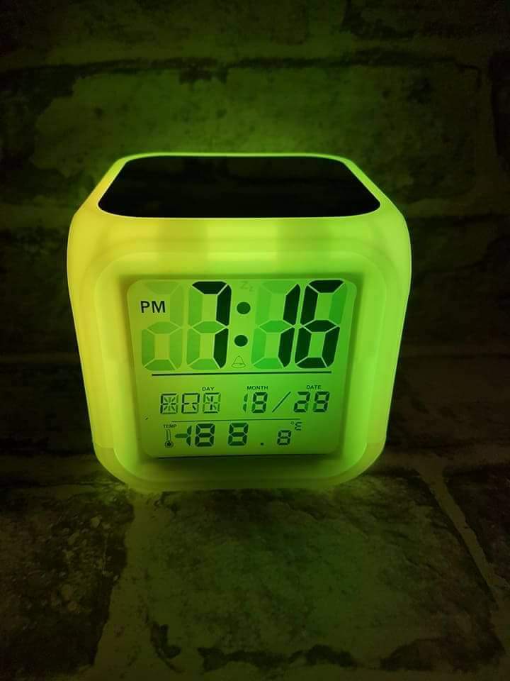 Digital Alarm Clock with sublimation Printable Inserts