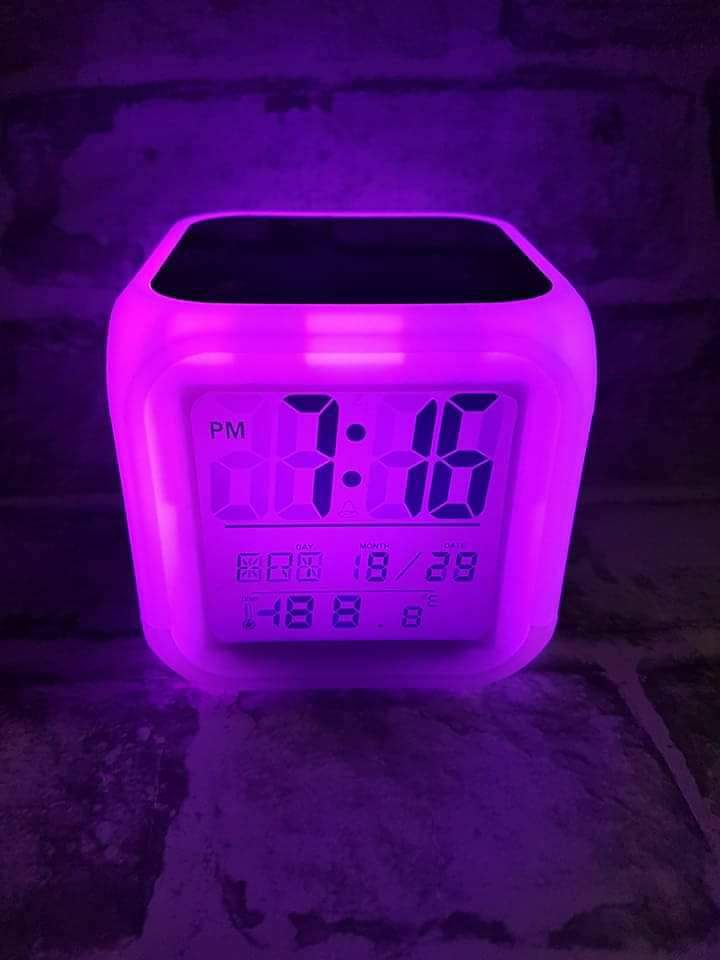 Digital Alarm Clock with sublimation Printable Inserts