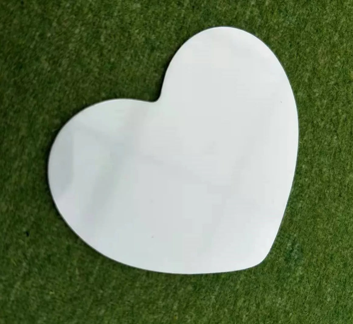 sublimation blank heart charms photo bead metal charm