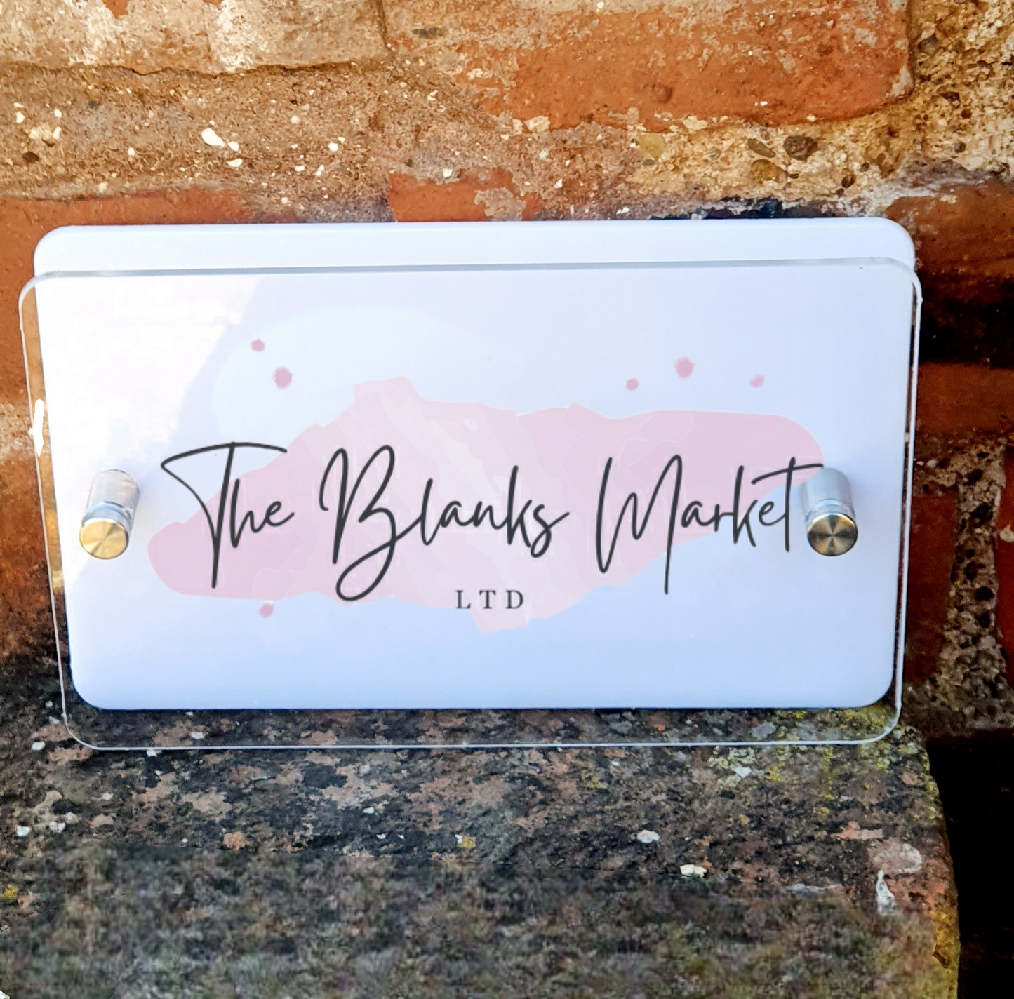 Rectangular house sign