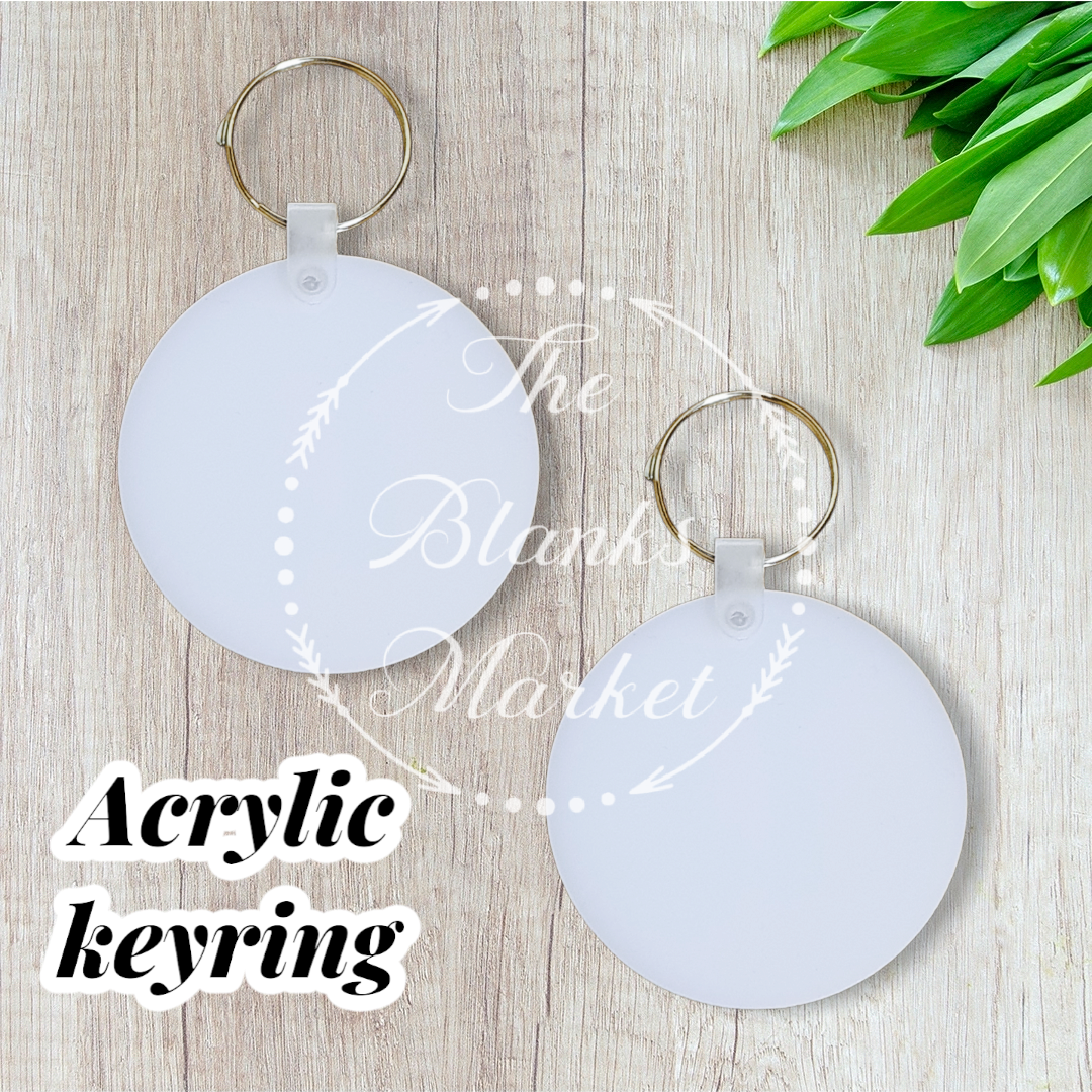 Acrylic keyring The Blanks Market LTD