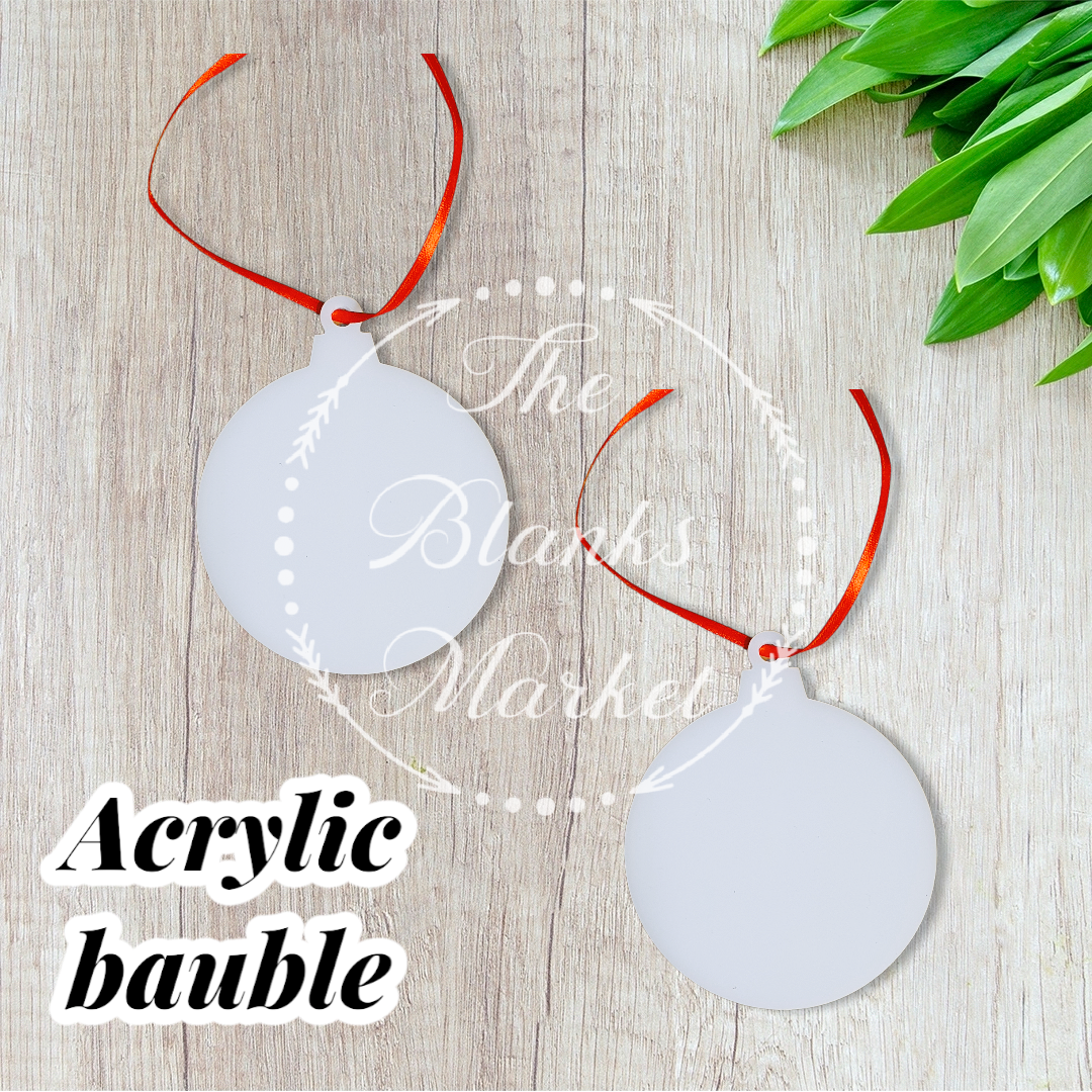 Acrylic Bauble Christmas Decoration
