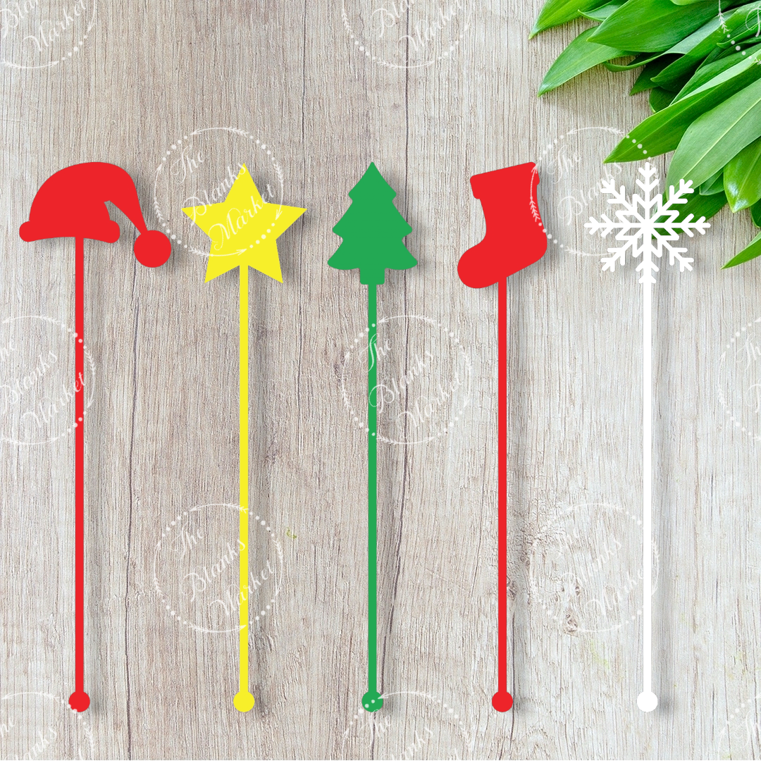Acrylic drink stirers