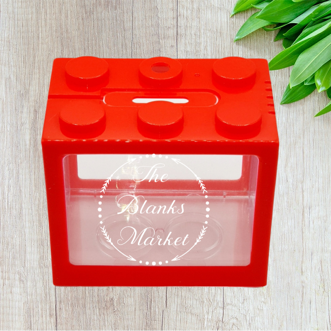 Building brick moneybox
