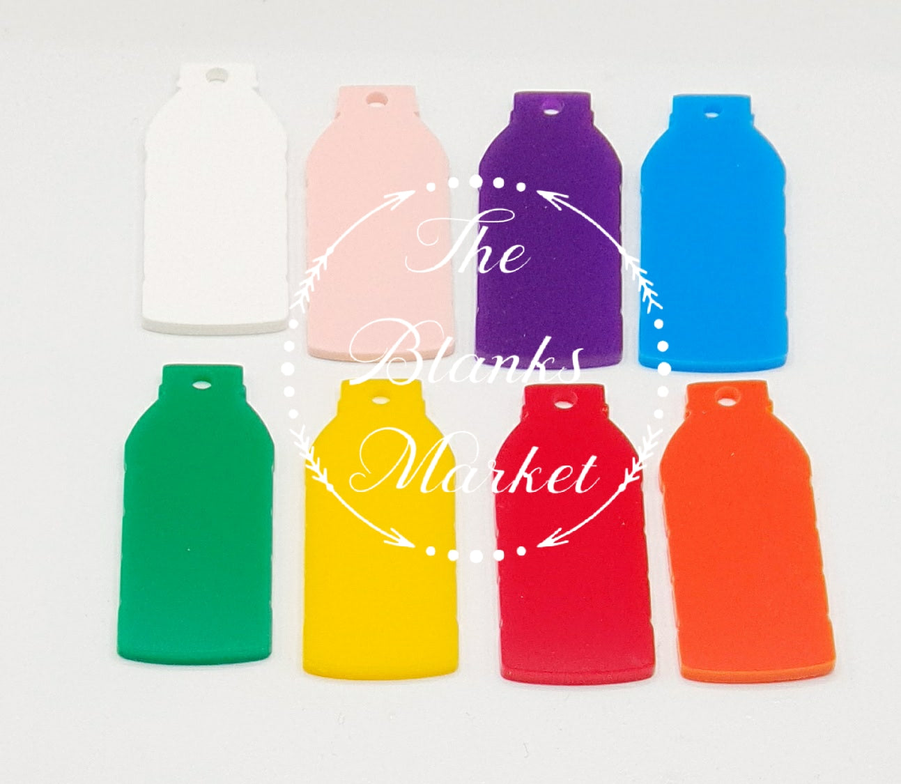 Acrylic bottle keyring blank