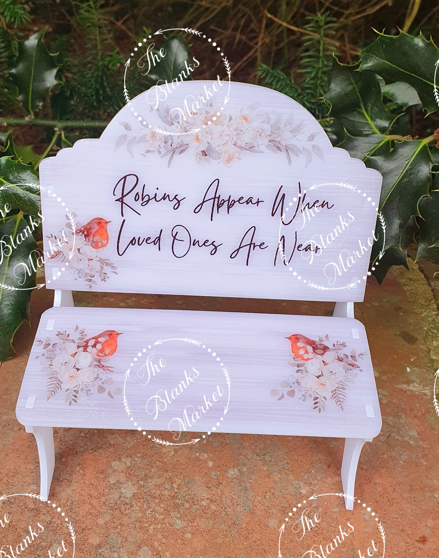 Large acrylic bench