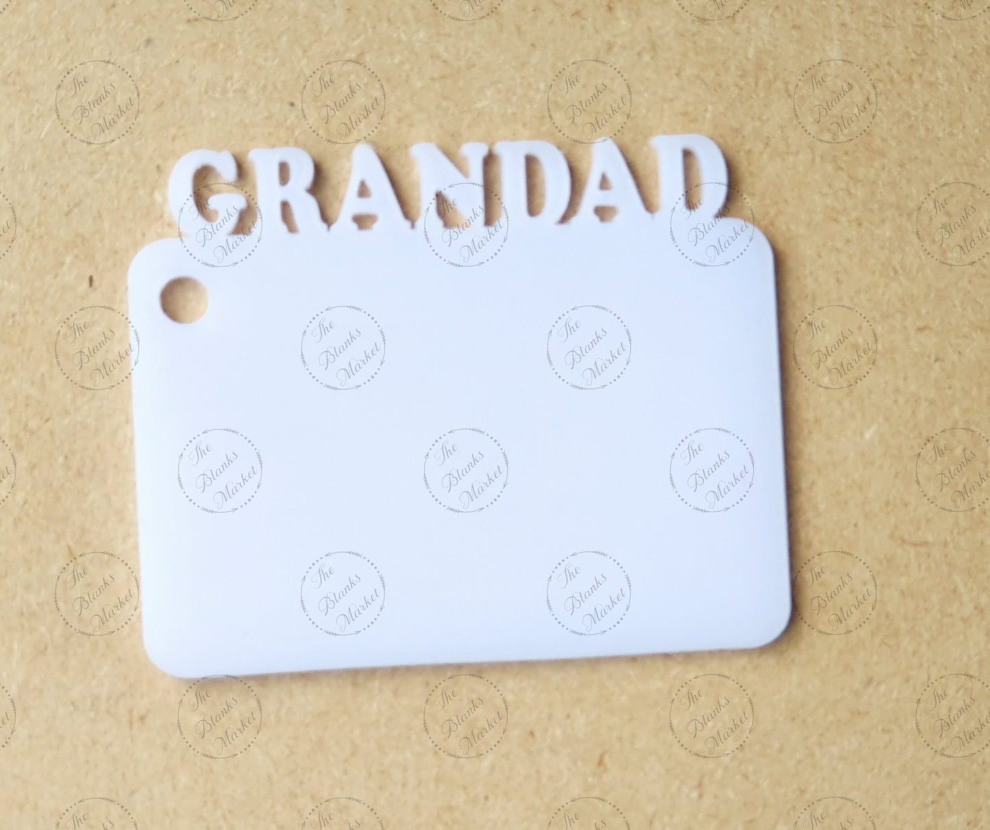 Acrylic word keyring