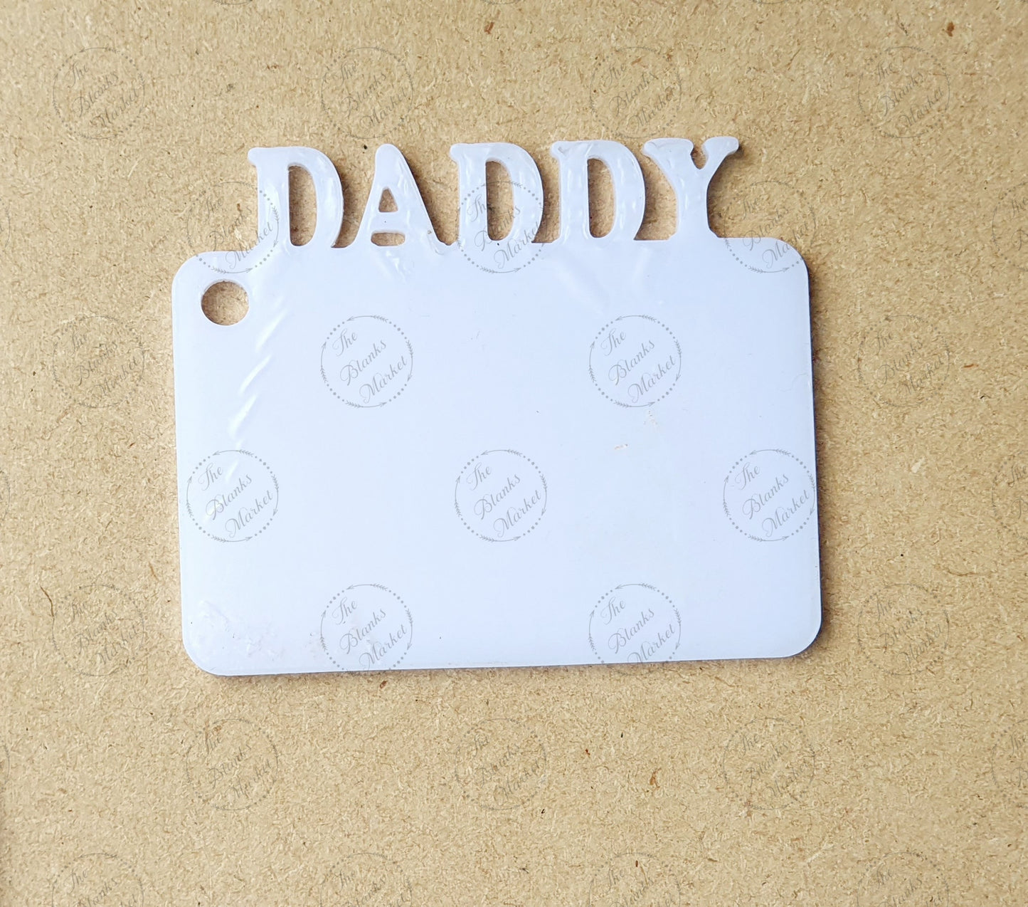 Acrylic word keyring