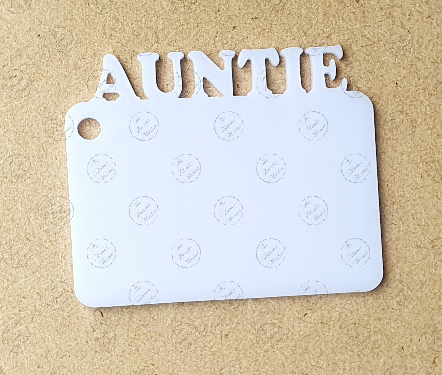 Acrylic word keyring