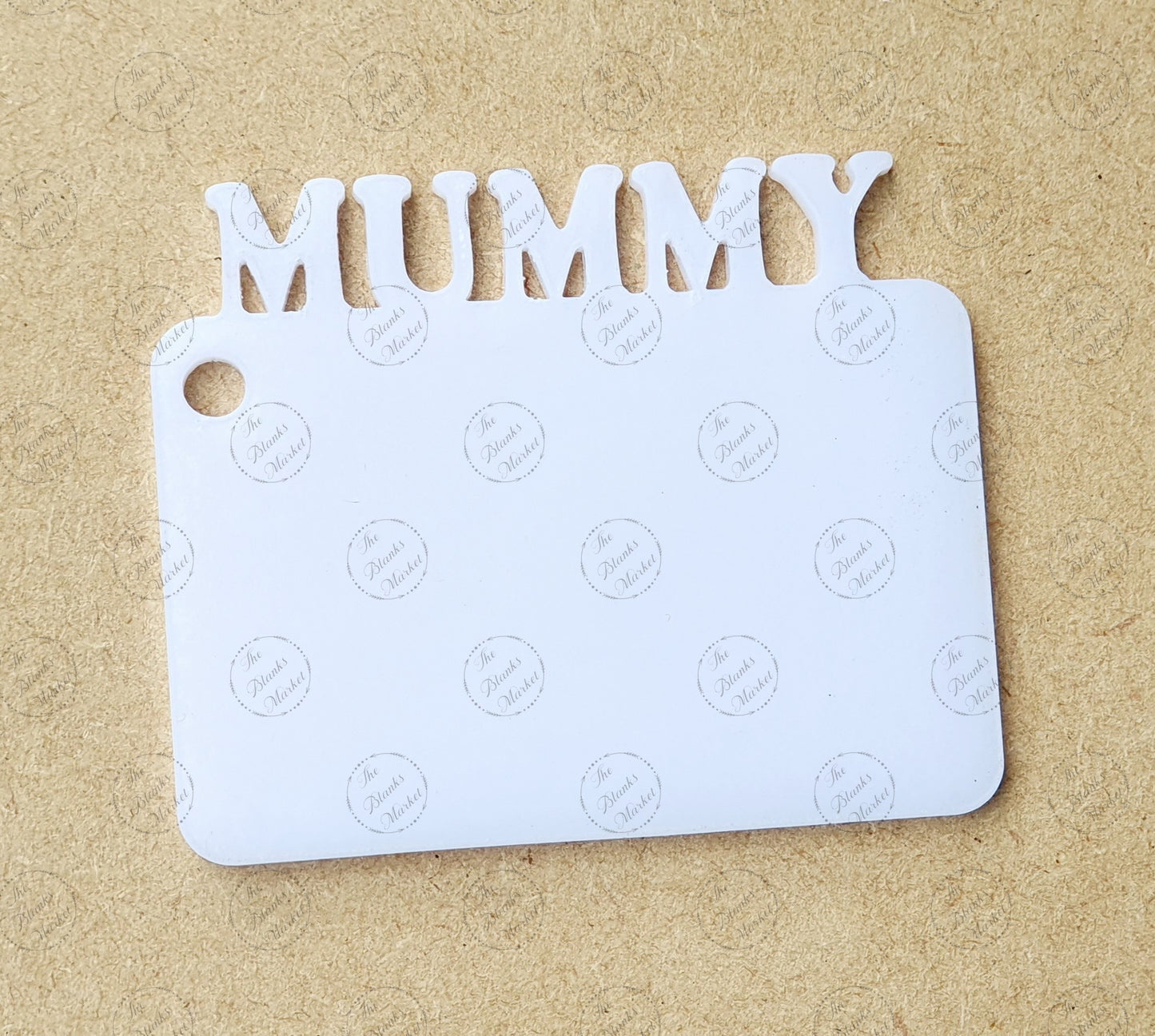 Acrylic word keyring