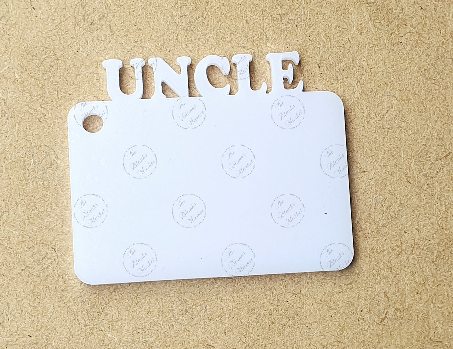 Acrylic word keyring