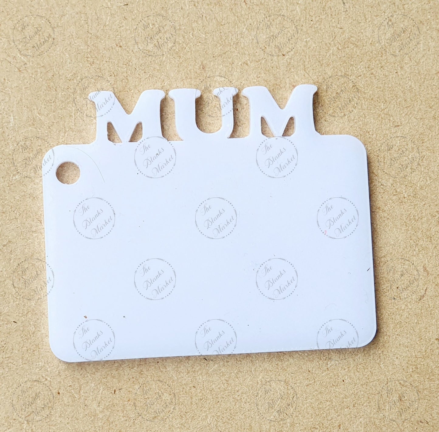 Acrylic word keyring