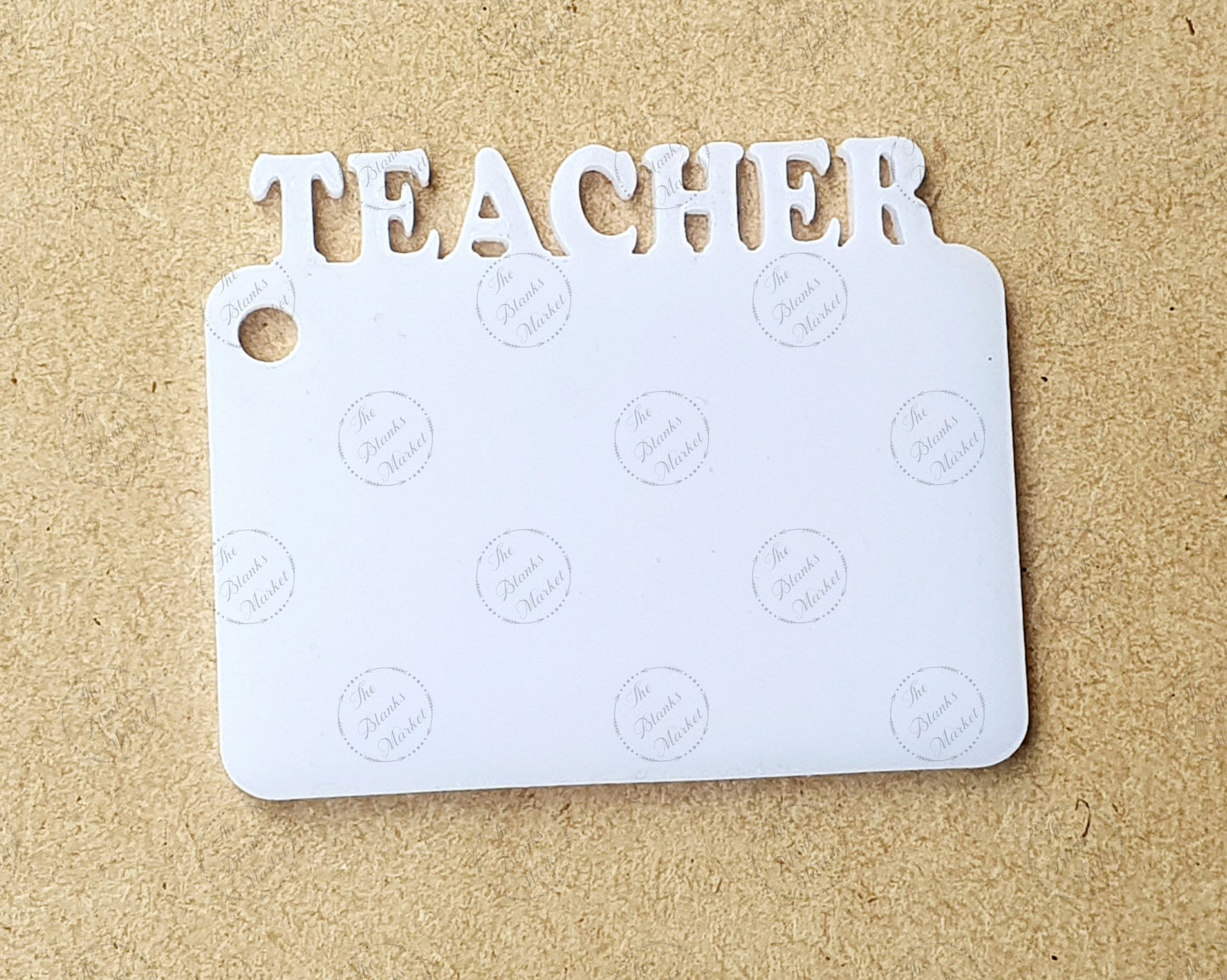 Acrylic word keyring