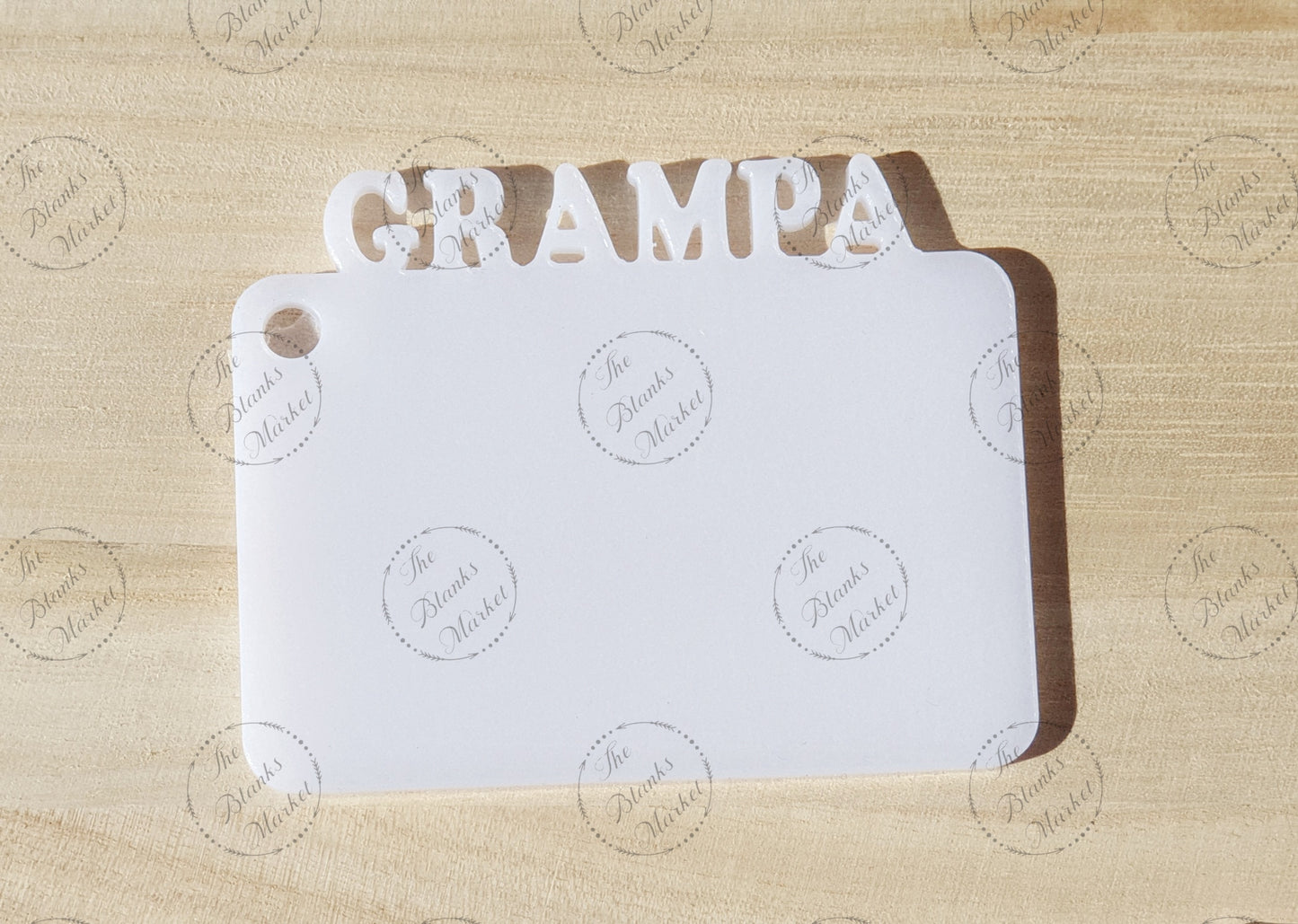Acrylic word keyring