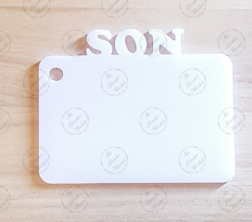 Acrylic word keyring