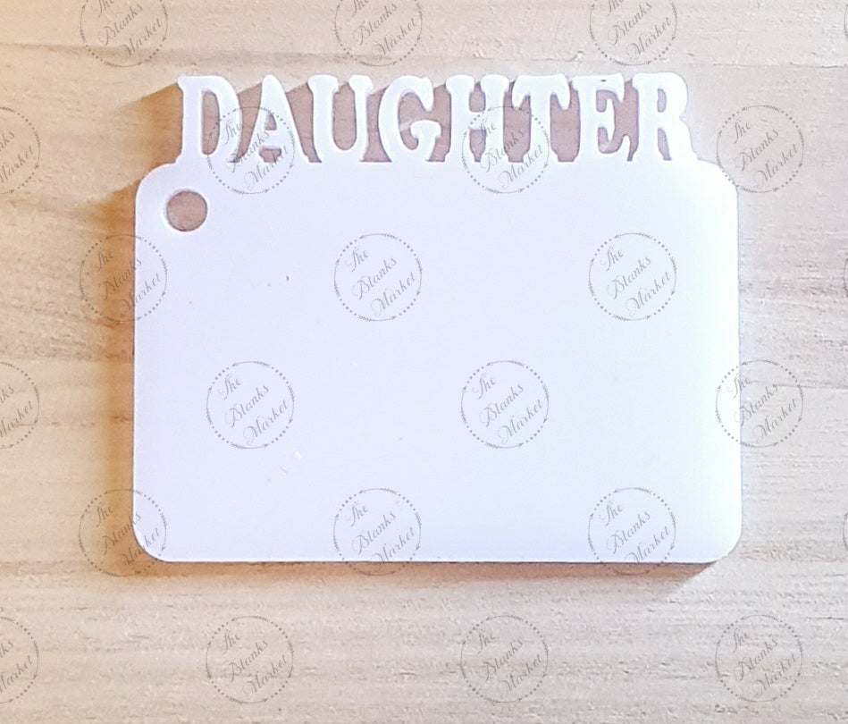 Acrylic word keyring