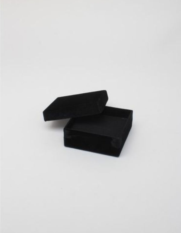 Black velour gift box