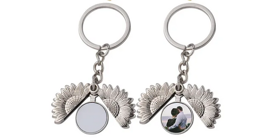 Sublimation sunflower keychain