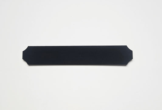 Single layer black fronted sign