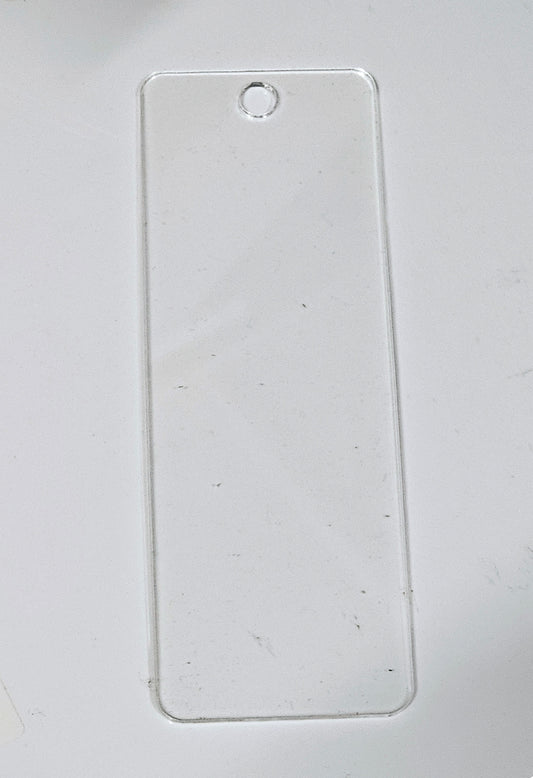 2mm Clear acrylic bookmark pack of 5