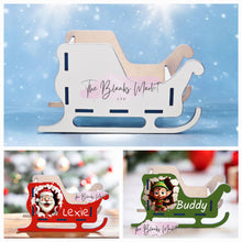 Load image into Gallery viewer, Small white fronted Mdf sleigh
