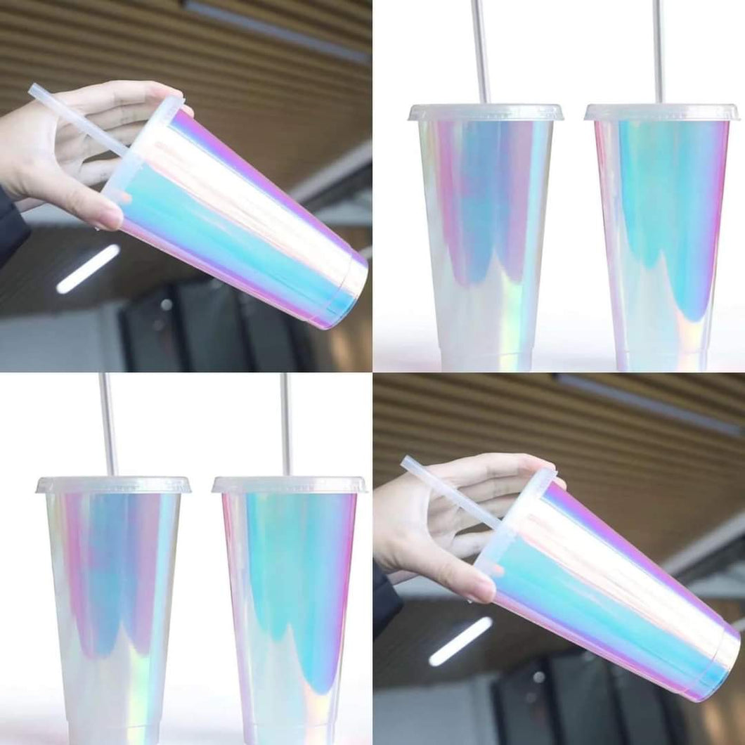 Hologrpahic single wall 24oz tumblers