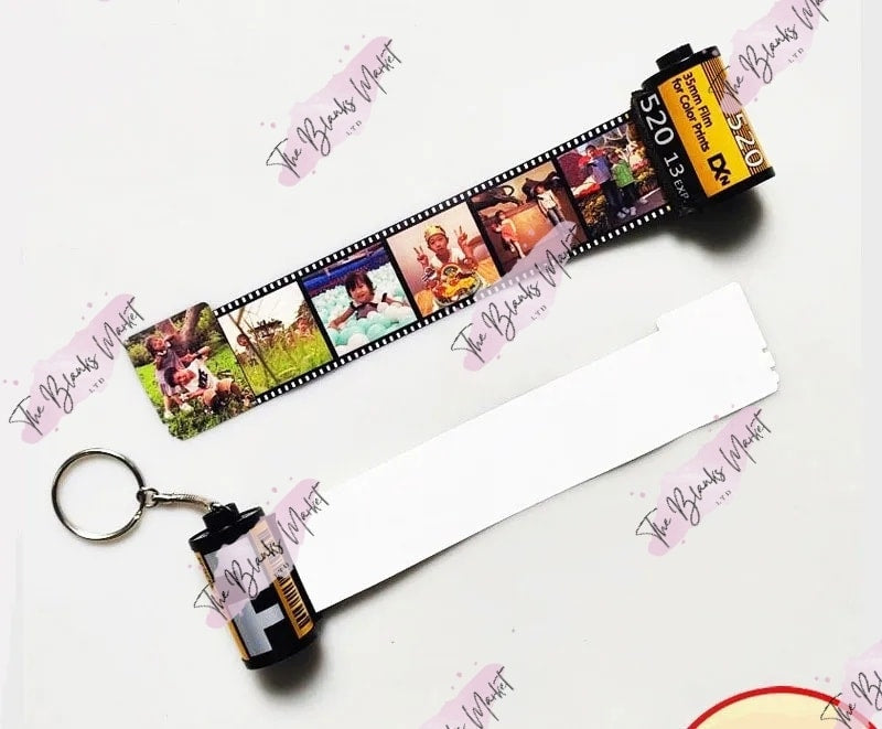 Sublimation film roll keychain