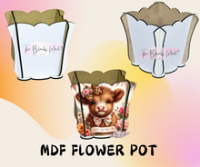 Load image into Gallery viewer, Small mdf flower pot
