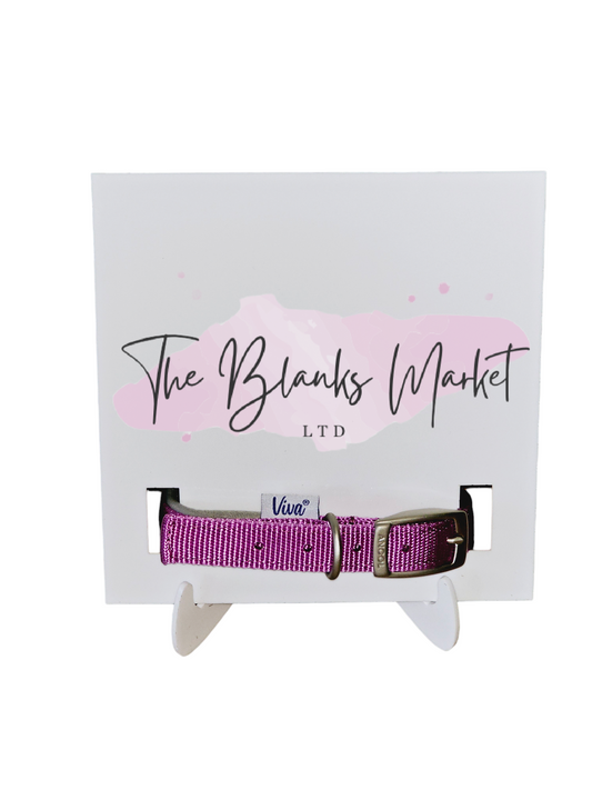 Pet collar memorial acrylic blank with stand