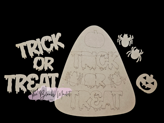Trick or Treat Halloween diy Candy sign