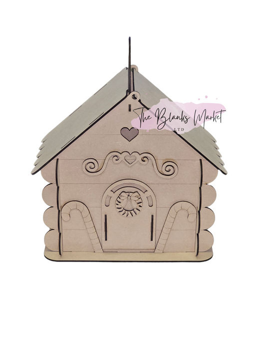3D Gingerbread House candy box