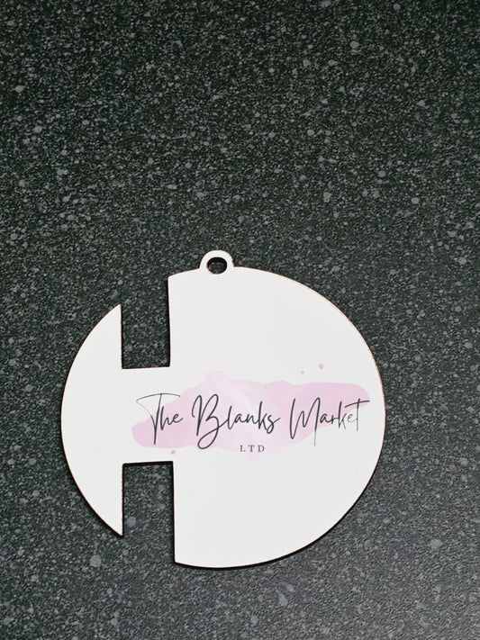 Mdf ribbon bauble