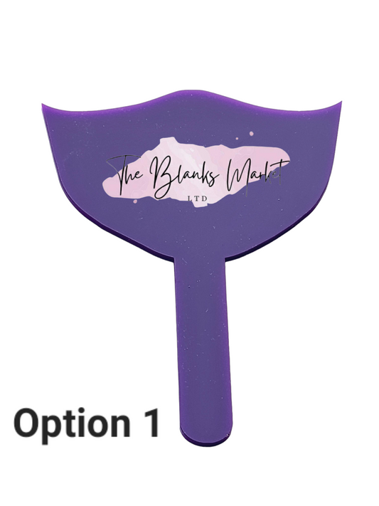 Brow/lash photo prop with handle