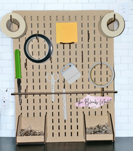 Load image into Gallery viewer, Mdf peg board with accesories
