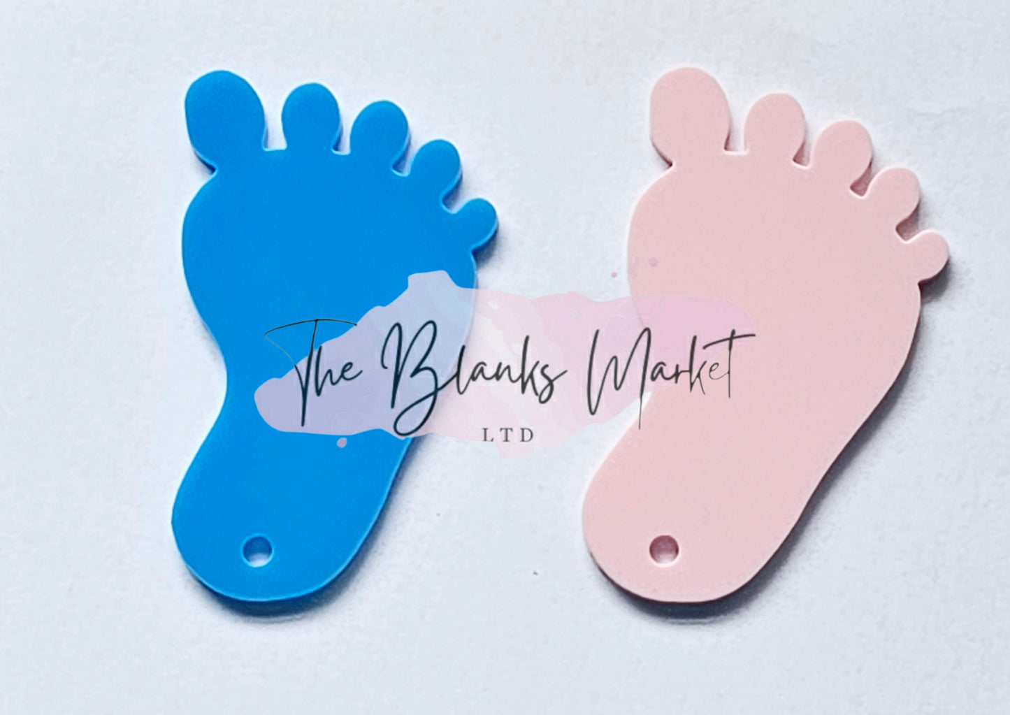 Baby feet keychain
