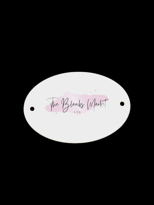 Small oval acrylic sign