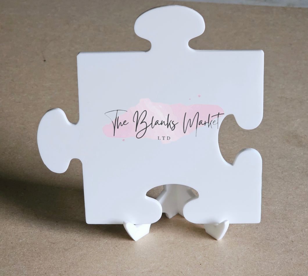 Acrylic puzzle piece with stand