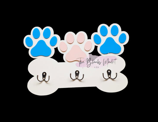 Triple paw pet lead holder