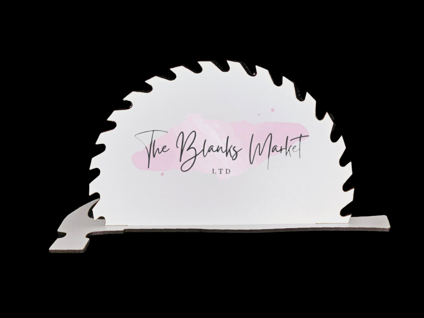 Saw blade wrench and hammer freestanding sign