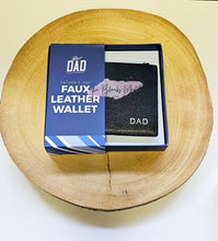 Load image into Gallery viewer, Faux Leather Fathers Day Wallets
