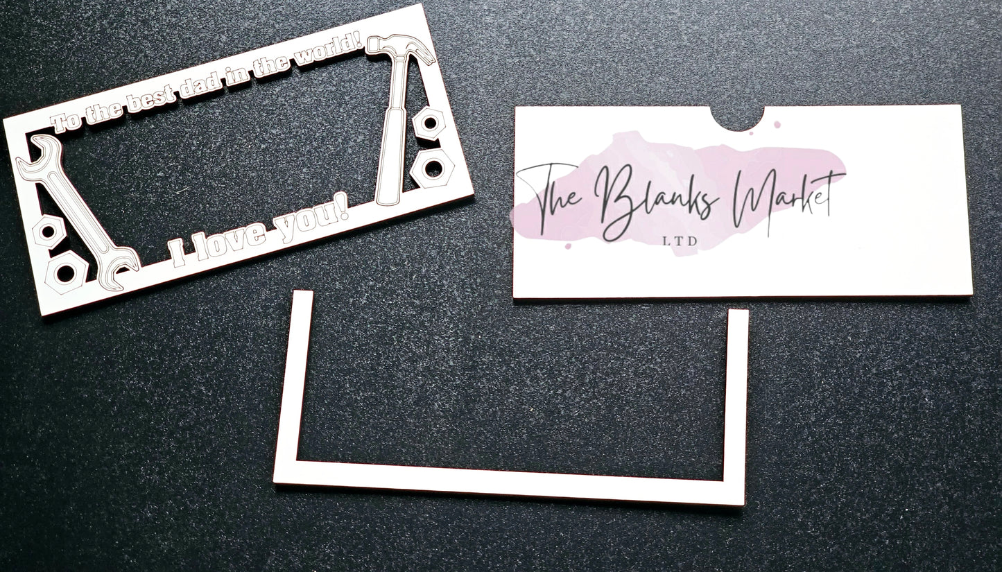 Father's day money card holder