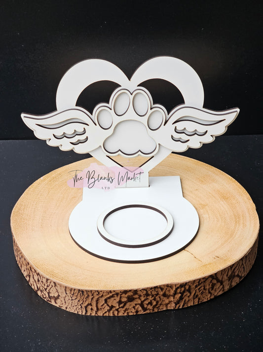 Memorial pet candle holder