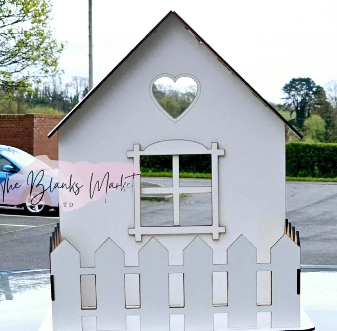Flower box house basket