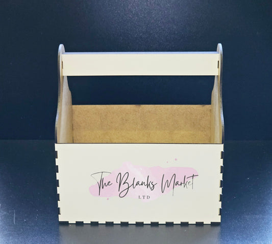 White fronted mdf tool box / gift box